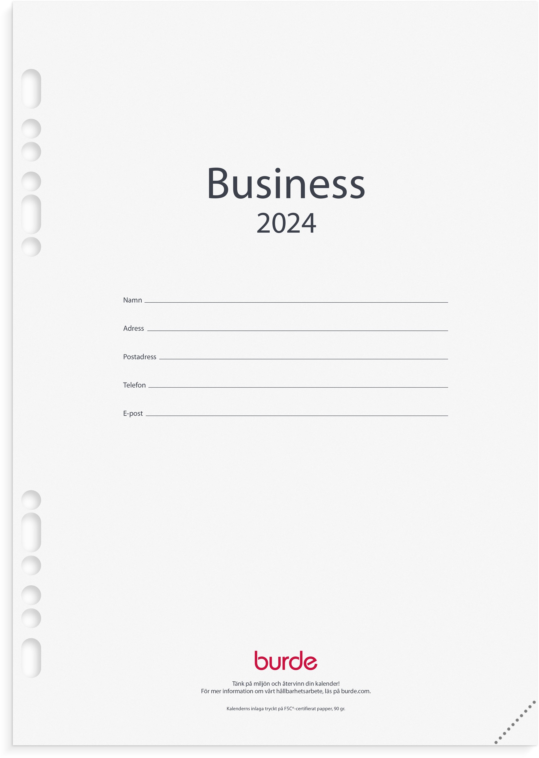 Kalender 2024 Business kalendersats Carepa