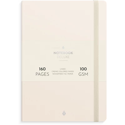 Anteckningsbok Notebook Deluxe A5 beige