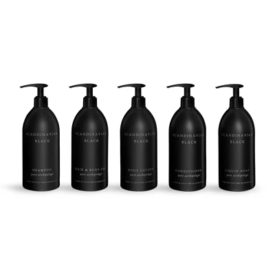 Hair & Body Scandinavian Black 550 ml 15st/kolli