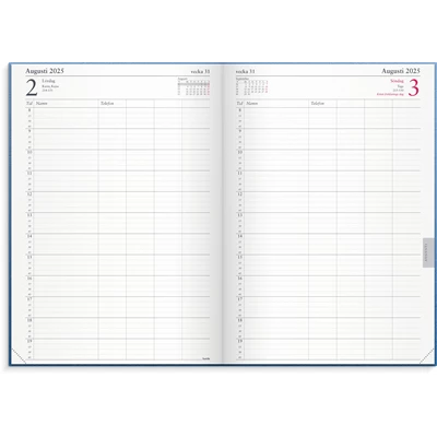 Kalender 2025 Tidjournal blå kartong