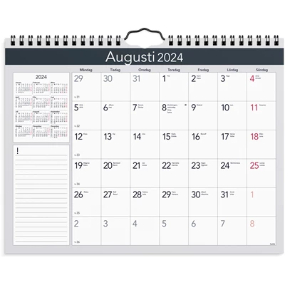 Väggkalender 2024 Miljökalendern Elegant