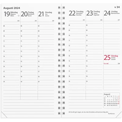 Kalender 2024 Interplano refill