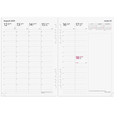 Systemkalender Business grönt konstläder Foran