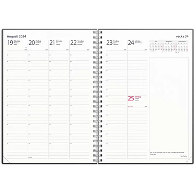 Kalender 2024 Business blått konstläder Lazio