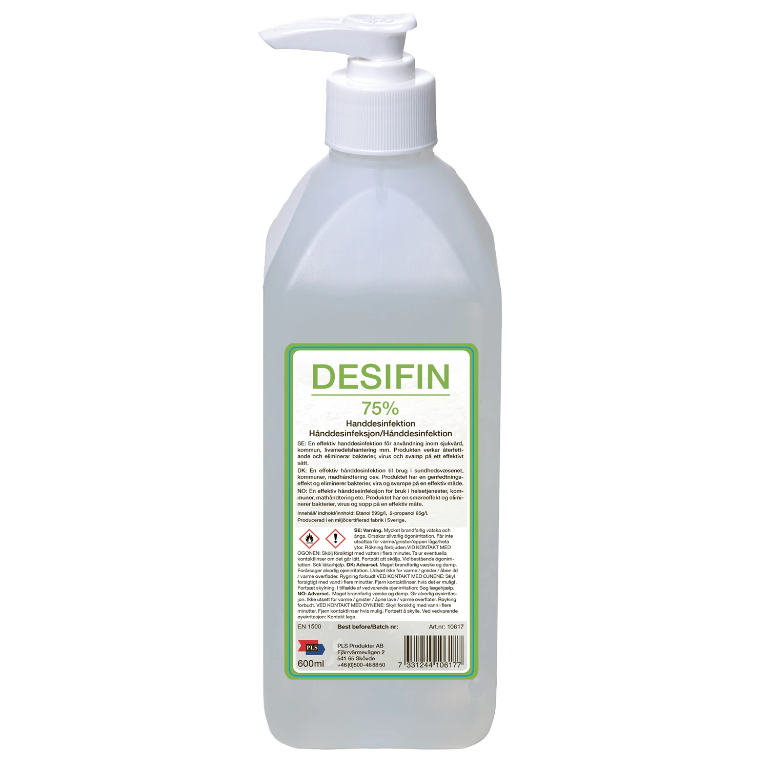 Handdesinfektion Desifin 75% 600ml