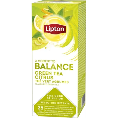 Te Lipton Classic Green Tea Citrus 25st/fp