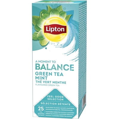 Te Lipton Classic Green Tea Mint 25st/fp
