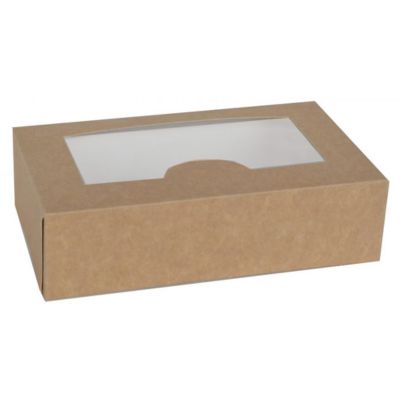 Fönsterkartong 6-punkt 18x11x5cm brun 250st