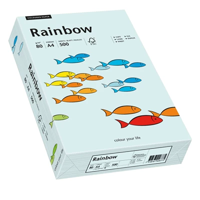 Papper Rainbow A4 80g Ljusblå 500st/fp