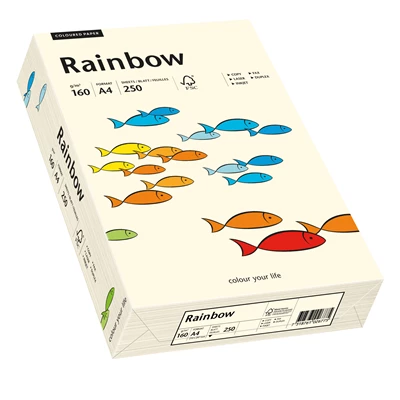 Papper Rainbow A4 160g Creme 250st/fp