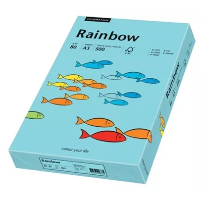 Papper Rainbow A3 80g Mellanblå 500st/fp