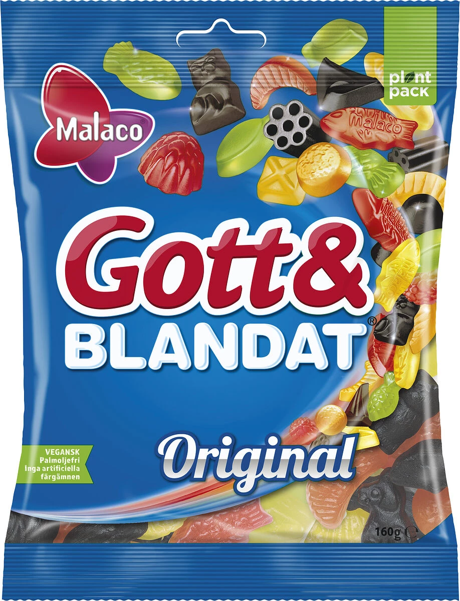 Godis Gott & Blandat 160g 36st/kolli