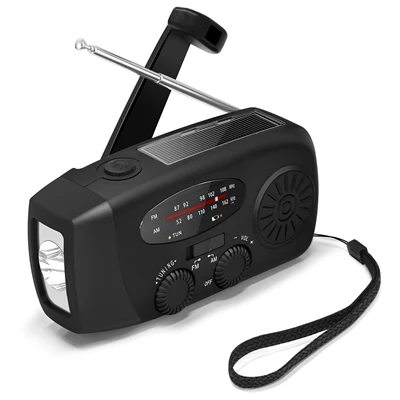 Nödradio Solar Hand Crank Radio Small