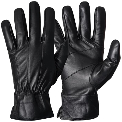 Skinnhandske fodrad Svart 119.1101 strl 6-12
