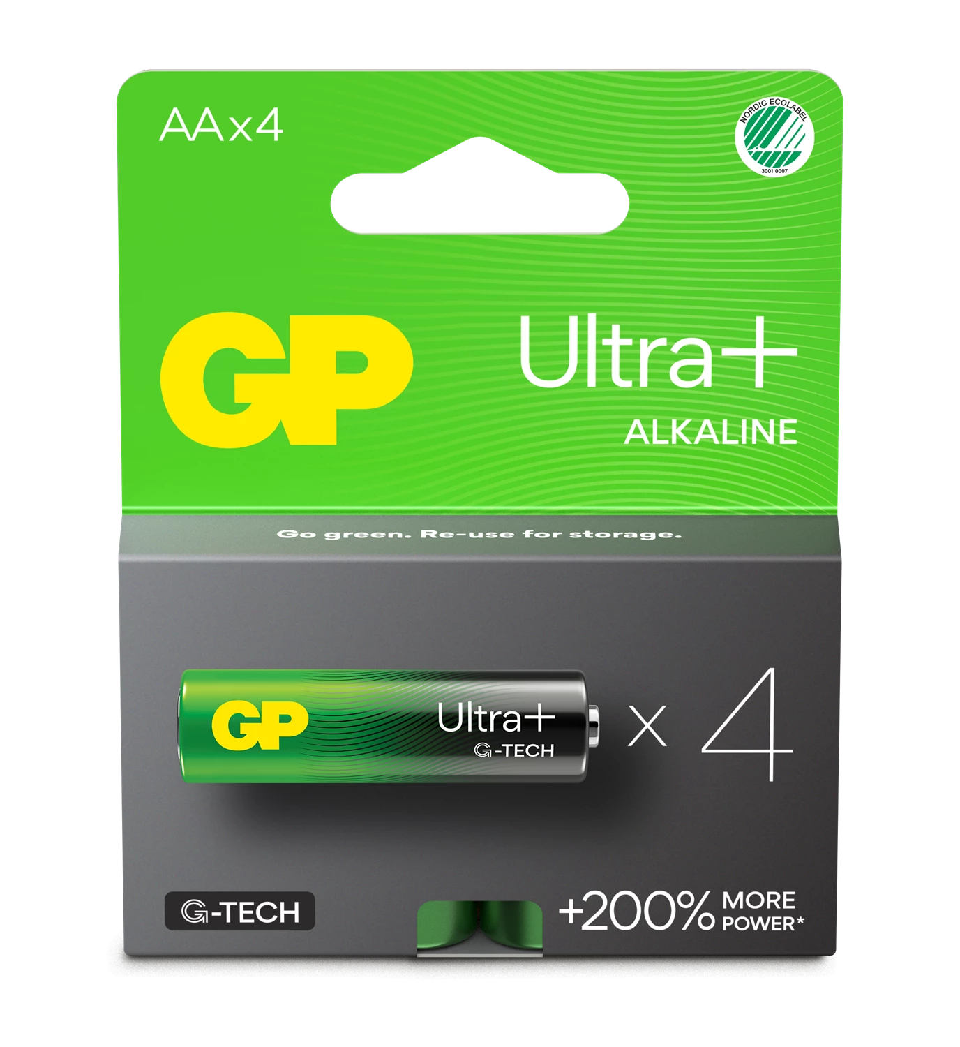 Batteri GP Ultra Plus Alkaline AA/15AUP/LR6 4st/fp