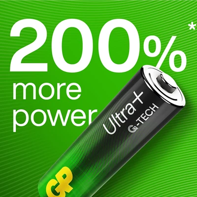 Batteri GP Ultra Plus Alkaline AA/15AUP/LR6 4st/fp