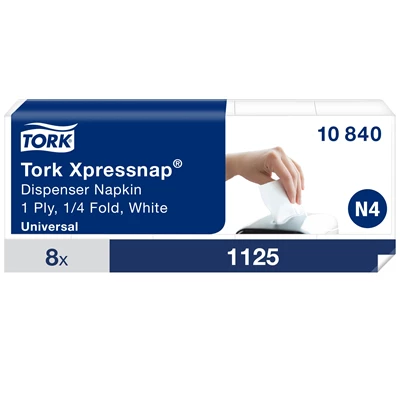 Servetter Tork N4 Ekonomi 22x33cm Vit 9000st/kolli