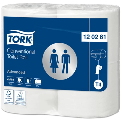 Toalettpapper Tork Adv. T4 2-lags 61,6m 24rl/kolli