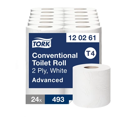 Toalettpapper Tork Adv. T4 2-lags 61,6m 24rl/kolli