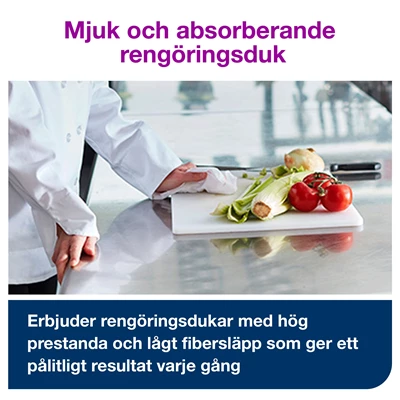 Rengöringsduk Tork Slitstark W8 50/fp