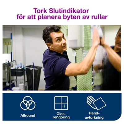 Handtorkpapper Tork Adv. M2 C-matad 1-lag 275m 6st