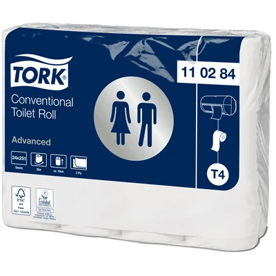 Toalettpapper Tork Advanced T4 2-lags 24rl/kolli