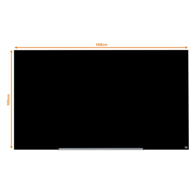 Glastavla Nobo Diamond 1883x1053 svart