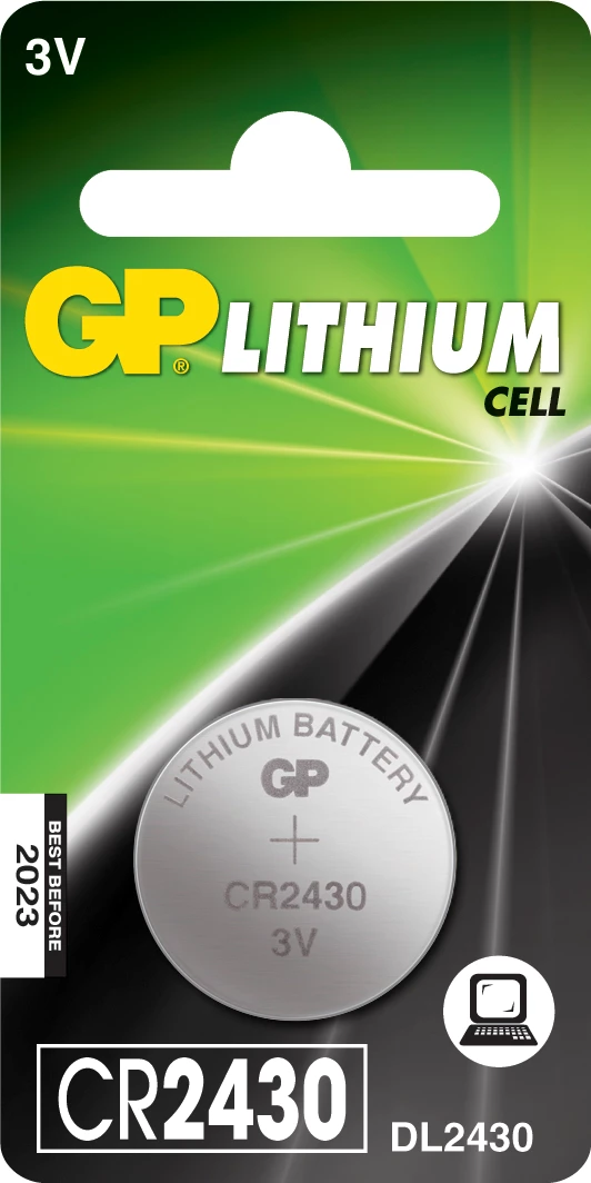 Knappcellsbatteri GP Litium 2430