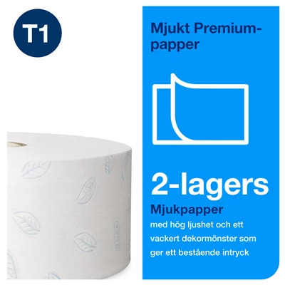 Toalettpapper Jumbo Tork Premium T1 2-lag 360m 6rl