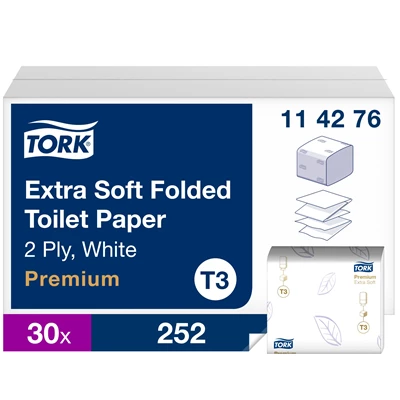 Toalettpapper Tork Soft vikt Prem. 19x11cm 7560st