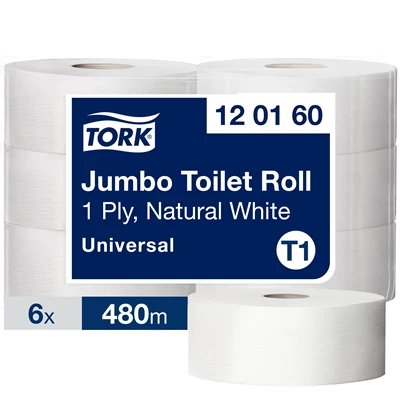 Toalettpapper Tork Universal Jumbo T1 1-lags 6rl
