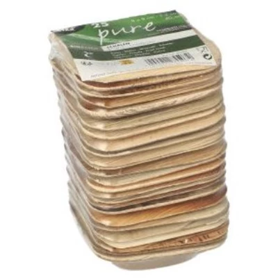 Palmbladstallrik 80x80x20mm 250st/kolli