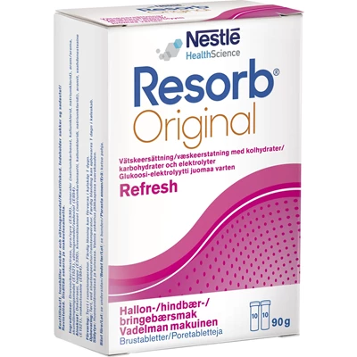 Vätskeersättning Resorb Hallon 10x90st