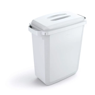Soptunna 60L Duranbin med handtag Vit