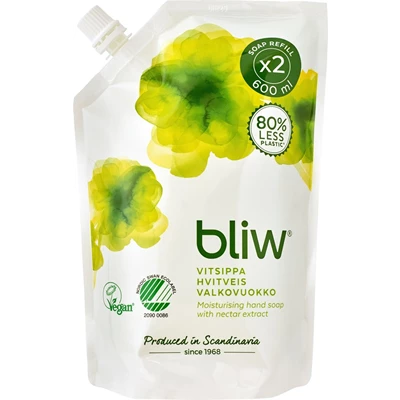 Handtvål Bliw 600ml Vitsippa refill 8st/kolli