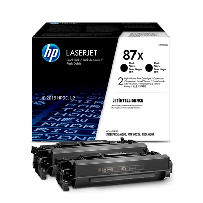 HP LaserJet 87X black toner dualpack