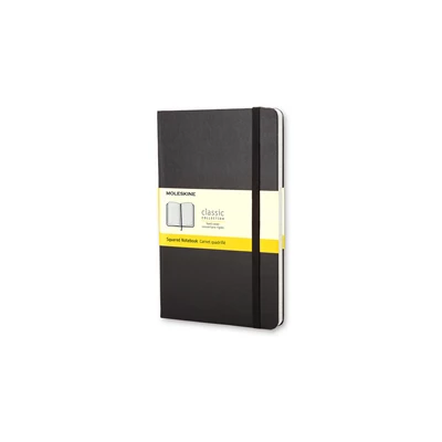 Block Moleskine Hard Pocket rutat svart