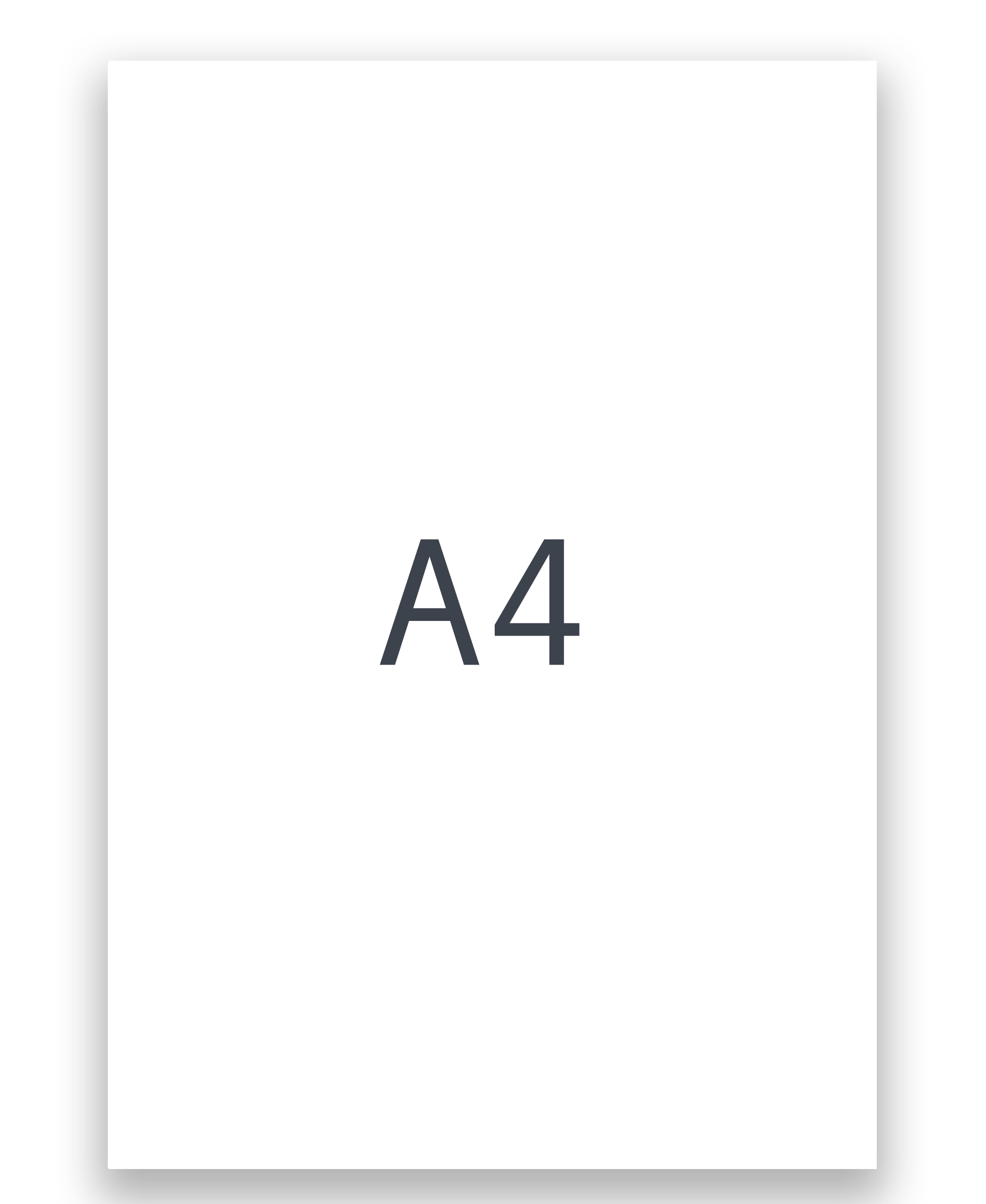 Textkartong A4 vit 25st