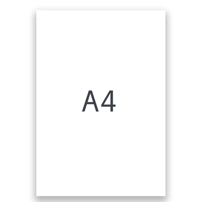 Textkartong A4 vit 25st