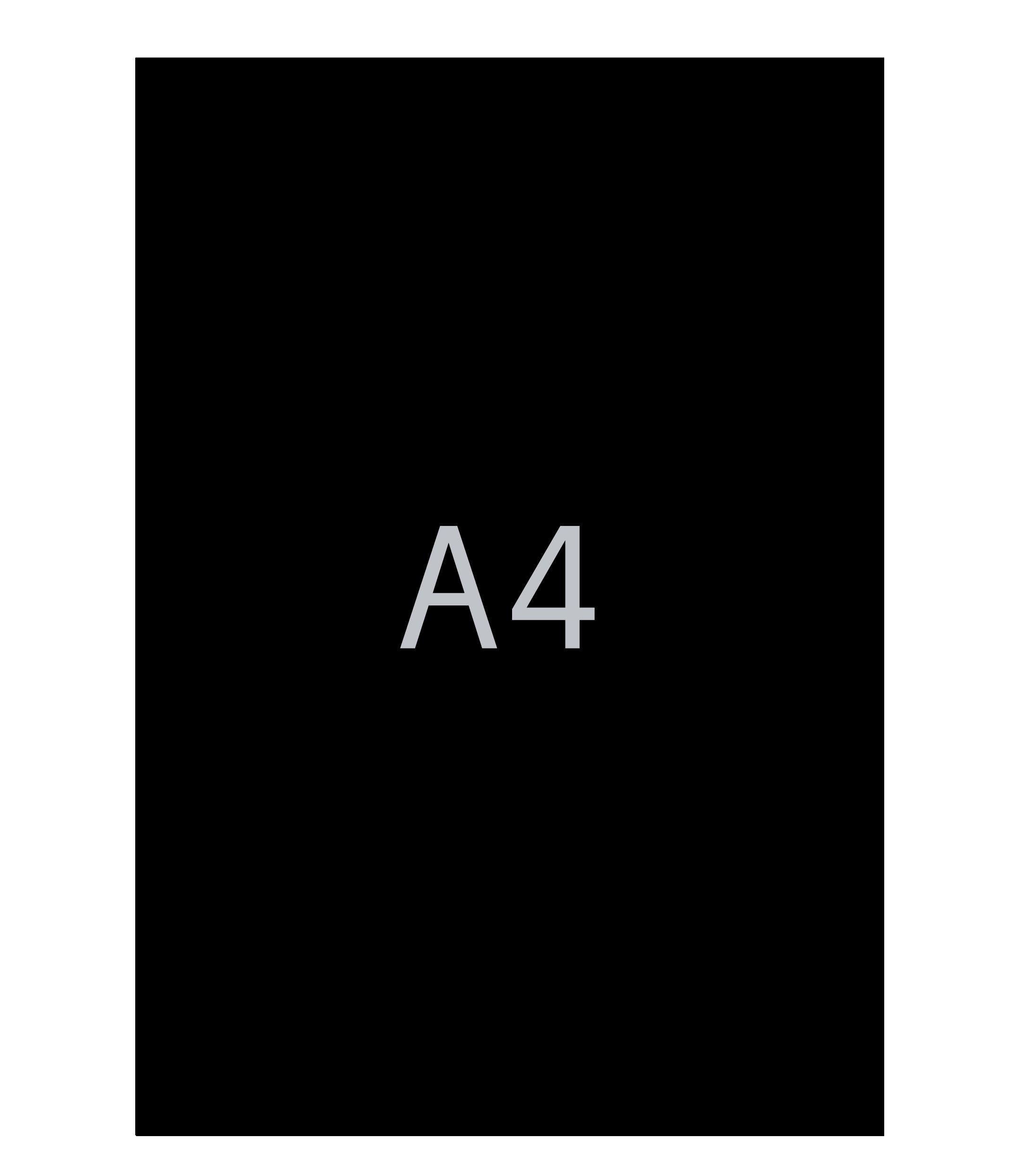 Textkartong A4  270 g svart 25/fp