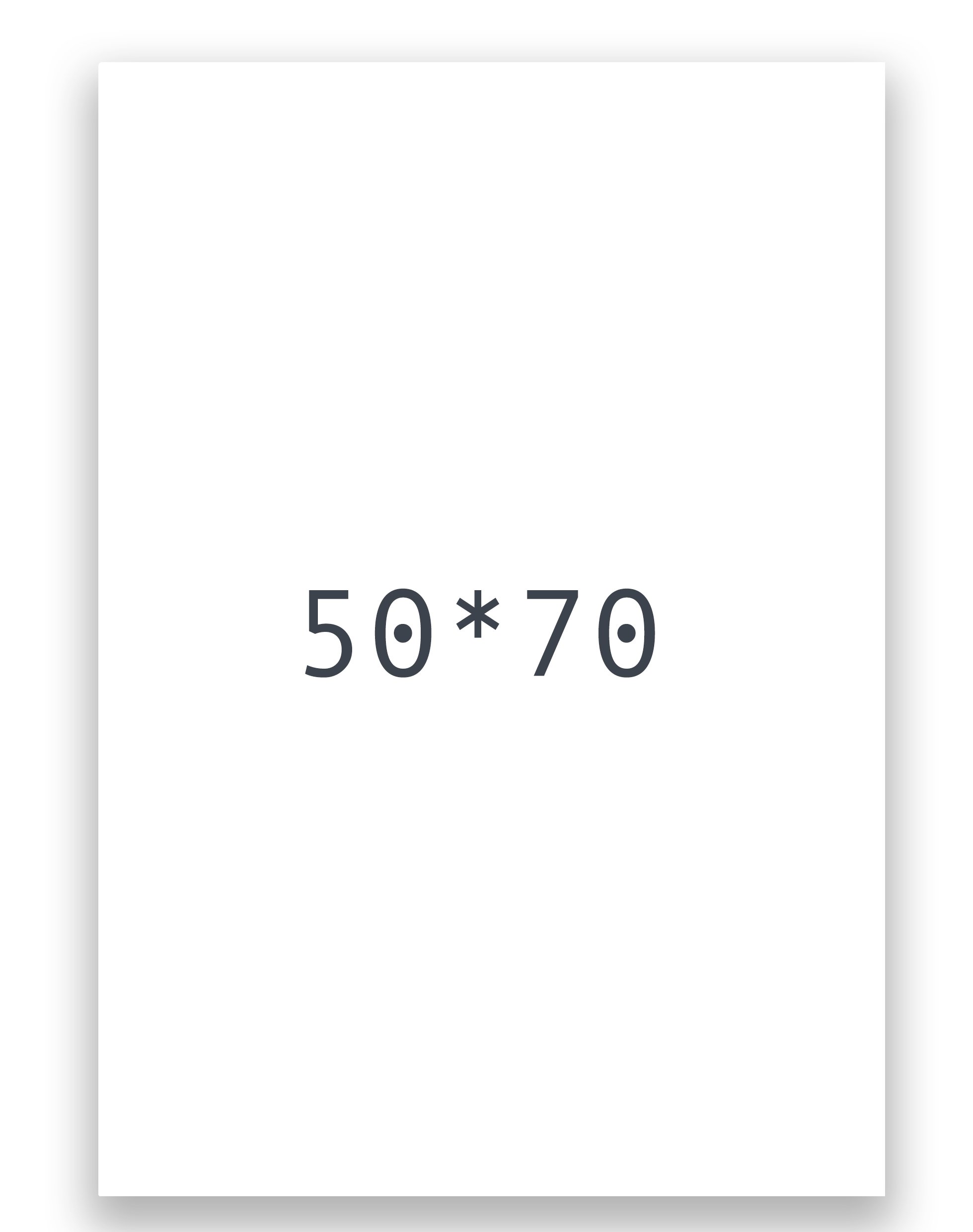 Textkartong 50x70 vit 10st