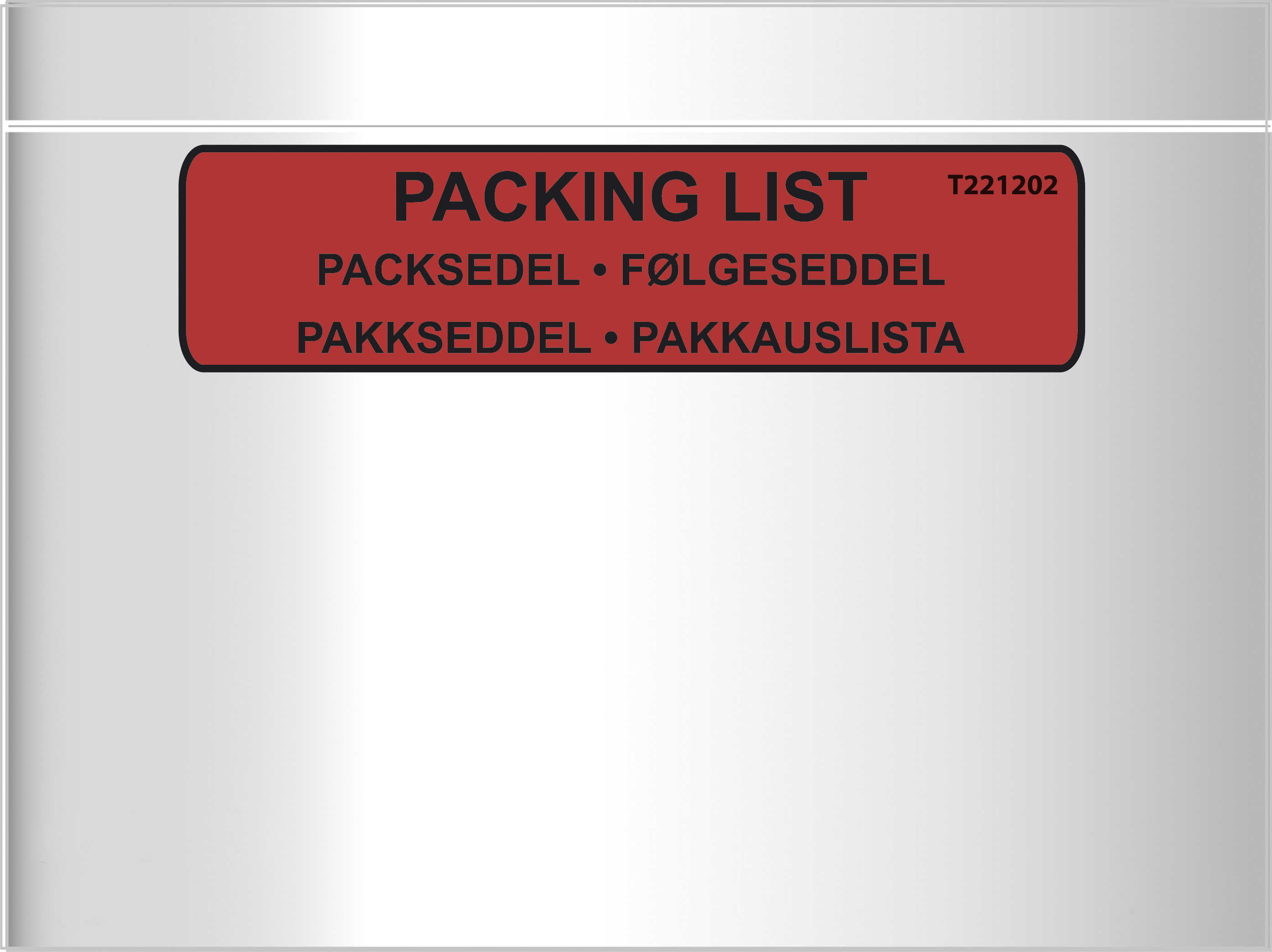 Packsedelskuvert C5 Tryckt Value 1000st/fp