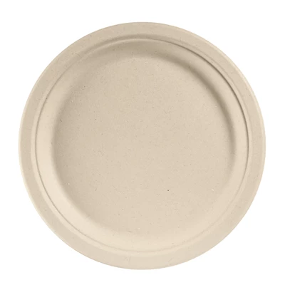 Fibertallrik 26cm 500st Brun