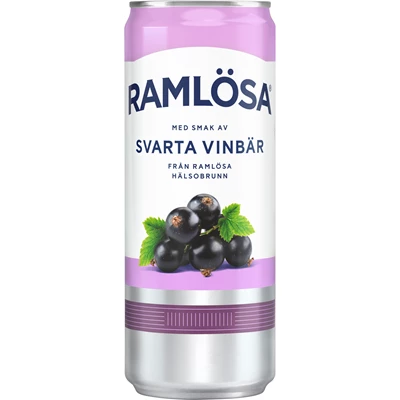 Burk Ramlösa Sleek Svartvinbär 33cl
