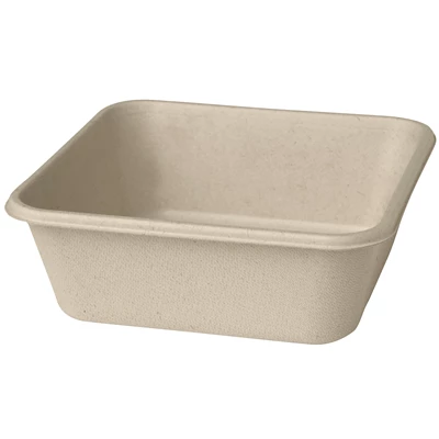 Box Bagasse 1-fack 900ml Brun 360st/kolli