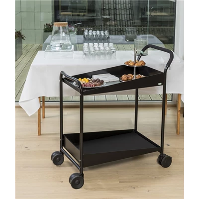 Serveringsvagn Svart