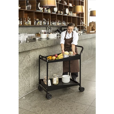 Serveringsvagn Svart