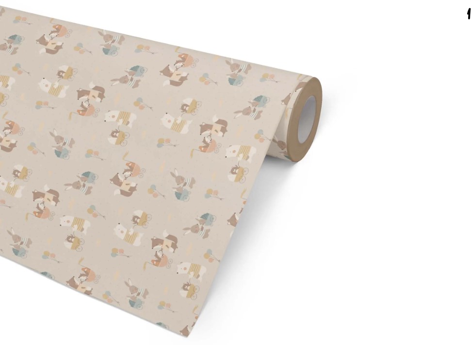 Presentpapper Minibuddy brun kraft 57cm 7kg