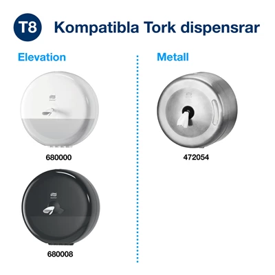 Toalettpapper Tork Adv T8 2-lags 207m SmartOne 6rl