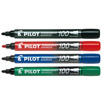 Penna Märk Pilot Permanent 100 svart 20/fp